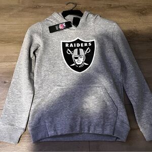 NFL Las Vegas Raiders Kids Gray Hoodie
